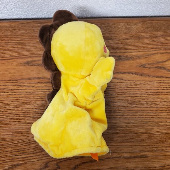 Plush Yellow Dinosaur 9" Tall Hand Puppet by VIP Kid - Picture 4 of 6